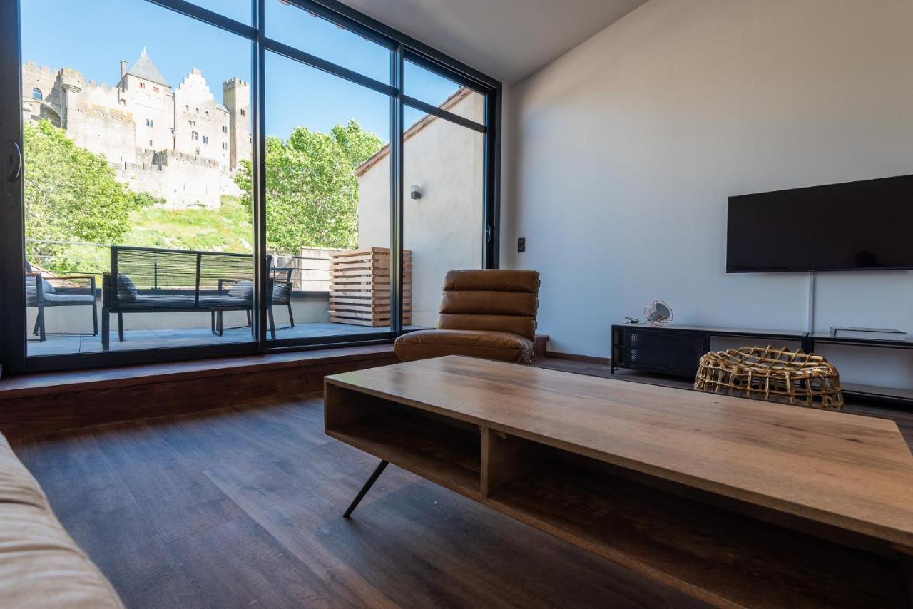 Le Loft De La Tour Pinte Apartment Каркасон Екстериор снимка